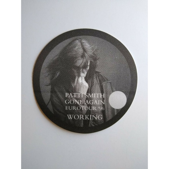 Patti Smith Backstage Pass Original Gone Again Tour Punk New Wave 1996 Working - Picture 3 of 3